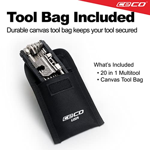 Heavy Duty Bike Multi-Tool with Chain Breaker - Compact Portable Cycling Repair Kit