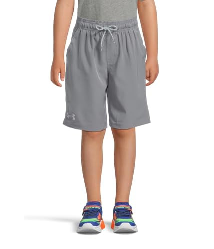 Under Armour Boys' 4-Way Stretch Tech Shorts - Medium Titan Gray Outdoor Collection
