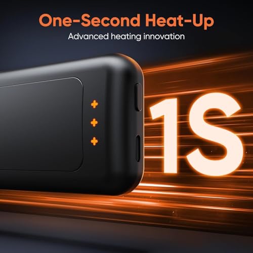 AI Hand Warmers Rechargeable, Reusable Portable Electric Hand Warmer, Fast Intelligent Heating in 1 Second, Gifts for Christmas, Outdoor, Golf, Hunting, Camping Accessories Black 4Pack