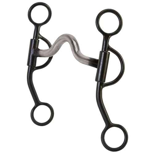Weaver Leather Professional Thin Style Shank Bit Black, 7In Cheek