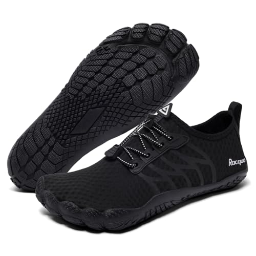 Racqua Water Shoes Quick-Dry Swim Shoes Breathable Lightweight Beach Shoes Pool Barefoot Aqua for Women Men