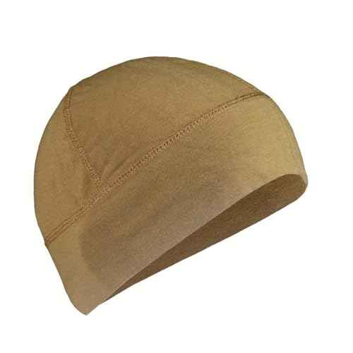 FR Flame-Resistant Beanie Cap- Modacrylic FR Rayon Blend, Breathable Preshrunk Knitted Fabric Coyote