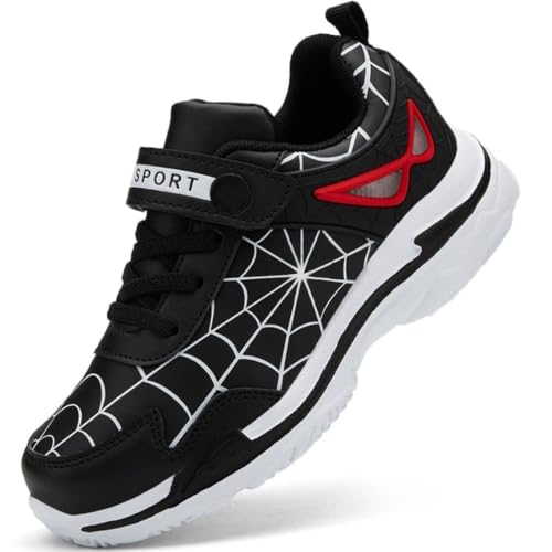 Toddler Little Big Boys Girls Running Sneakers - Black 12