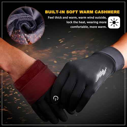 SIMARI Winter Gloves Women Men Ski Snow Gloves Liner Thermal Warm Touch Screen, Suit for Running, Cycling, Biking, Hiking, Driving, Walking, Typing, Freezer Work, Sports, Soccer, Shooting, Gaming 102