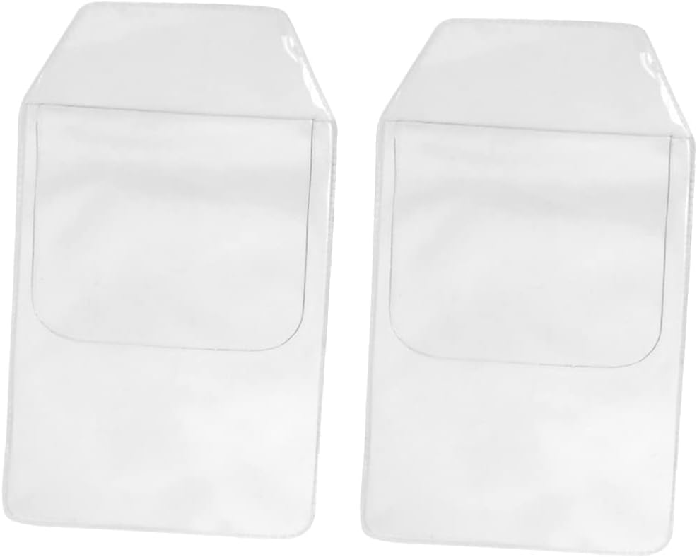 Pack of 20 Transparent PVC Pocket Protectors for Pen Leaks - Clear Pen Leak Protector for Doctors, Nurses, Lab Coats, and Office Supplies - Shirt Pocket Organizer