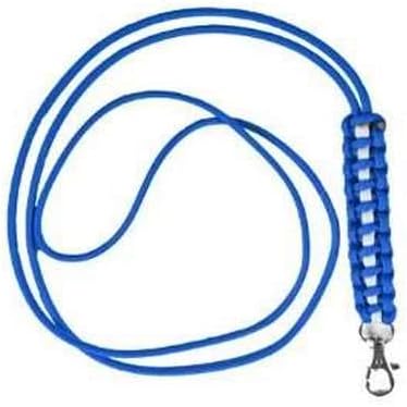 Survival Paracord Lanyard Neck Strap for Keys, Badges & IDs with Whistle