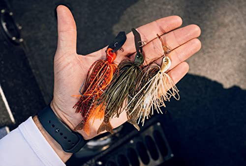 Bass Fishing Jig and Soft Plastic Bait Kit - Green Pumpkin 1/2 oz