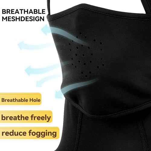 Kids Balaclava Ski Mask- Thermal Fleece Full Face Cover Winter Balaclava with Movable Face Part for Skiing Skating Cycling