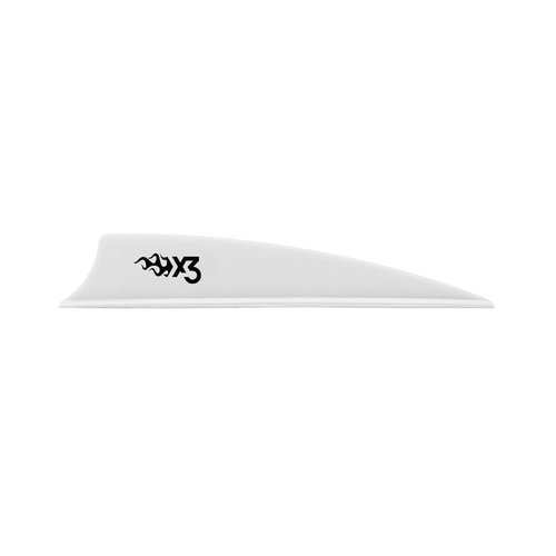 Bohning X3 Vane, 3", White, 36pk