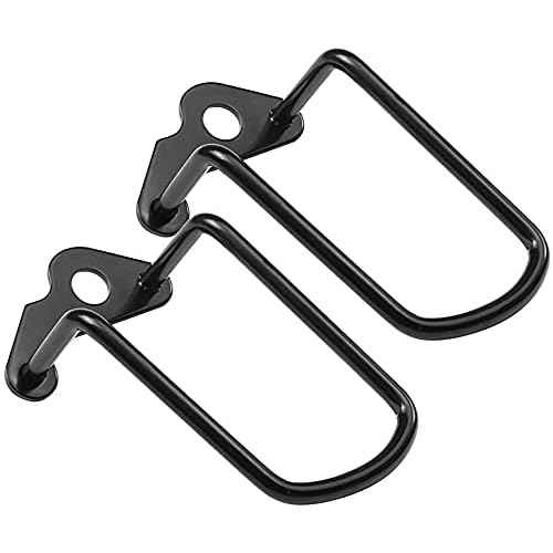 Set of 2 Rear Derailleur Protectors Bicycle Rear Derailleur Protection Bar Iron Protective Films for Bicycle Mountain Bikes Road Bikes Folding Bikes Black