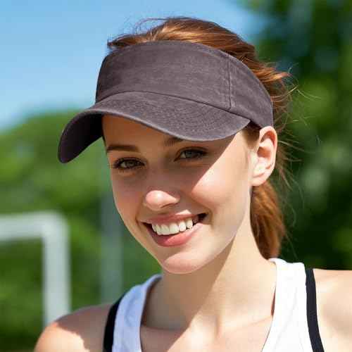Marrywindix 1 Piece of Sport Wear Athletic Visor Sun Sports Visor Hat Visor Adjustable Cap for Women and Men (One Size)