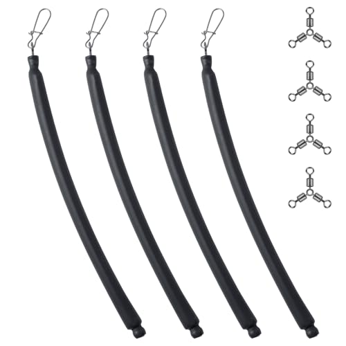 2oz Catfish Dragging Sinkers Set - Drifting Trolling Bottom Weights with Rattles - 4 Pcs