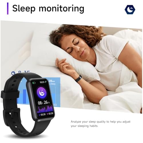 Fitness Tracker with 24/7 Health Monitoring,Heart Rate Sleep Blood Pressure Oxygen Monitor/Calorie Steps Counter Pedometer Activity Smart watchs/Notifications for Android/iOS