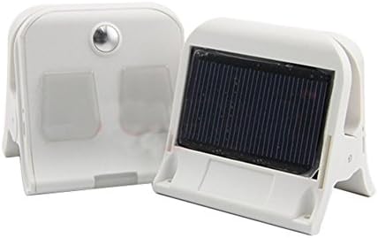 Solar Portable LED Clip-on Light Rechargeable USB Lantern Outdoor Camp Garden Lamp - 2 Pack