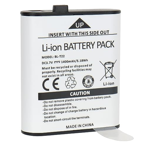 BOAOFENG F22 MP25 Battery Walkie Talkies BL-T22 Original Li-ion Battery 3.7V 1400mAh Compatible F22 MP25 Two Way Radio (2 Pack)