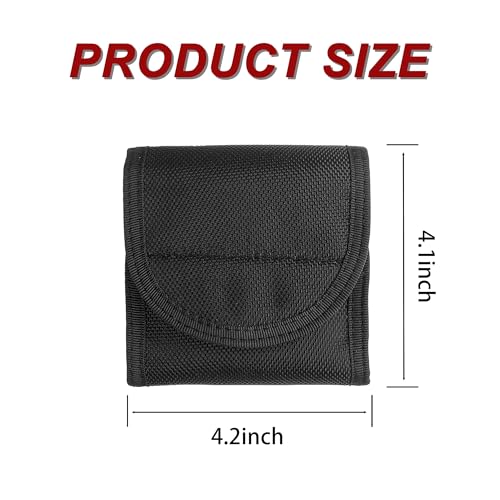 Double Glove Pouch for Duty Belt - Latex Glove Holder for Police Firefighter EMS EMT Black