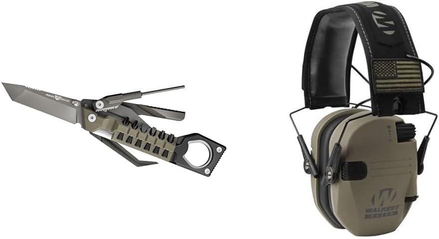 Real Avid Pistol Tool for Gun Maintenance | 19 in 1 Pistol Multitool & Handgun Utility Tool for Striker Fired & 1911 Platforms, Includes 1911 Bushing Wrench, Tanto Knife & Laser Sights Adjusters