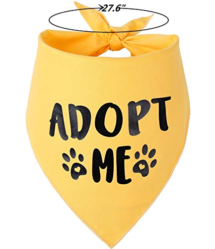 Adopt Me Dog Bandana Set of 3 - Bright Colors for Medium to Large Dogs - Pack of 3