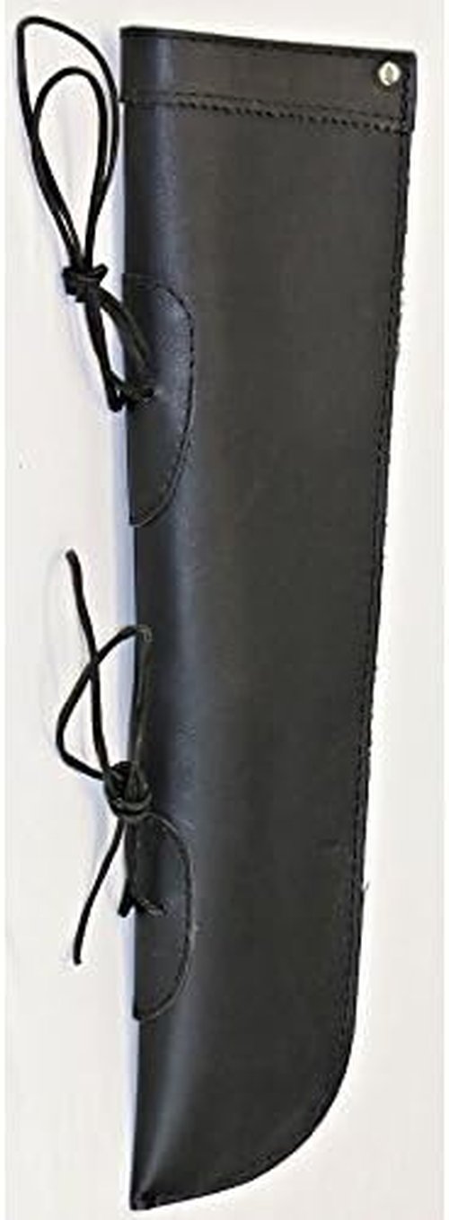 Black Leather Bass Bow Quiver - Premium Archery Accessory for Hunters