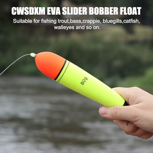 5 pcs EVA Foam Fishing Floats Slip Bobber Buoyancy Saltwater Freshwater
