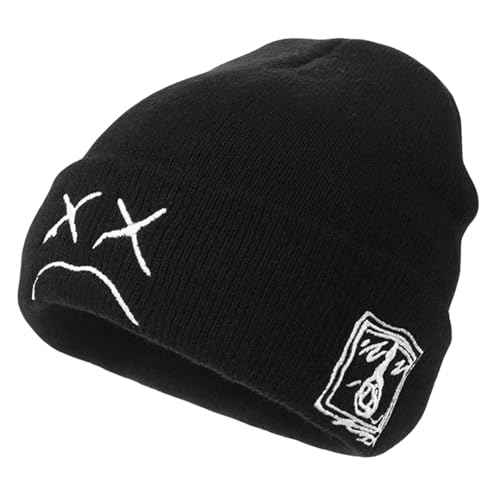 Fashion Beanie for Men Beanies Women,Warm Winter Hats for Men Embroidery Unisex Knit Hat Skull Cap