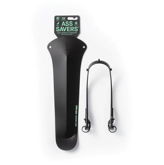Ass Savers – Win Wing 2 Gravel - Black, Rear Mudguard for Gravel Bikes with Black Wishbone, Tire Widths up to 60mm, Ultralight, Clip On, Easy Installation & Removal, Secure Mount, Swedish Design