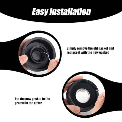 4PCS Gasket Replacement for YETI Yonder 20/25/34/50 oz Water Bottle, Silicone Sealing Ring Gaskets Seal Parts Leak-Proof Tumbler Lid O Ring Replacement BPA Free