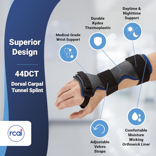 Wrist Brace for Carpal Tunnel Relief - Medium, Left Hand, Adjustable