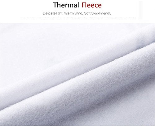 GCRFL Winter Cycling Jersey Men Cold Weather Biking Cycling Clothing Thermal Fleece Bicycle Clothing Cycling Softshell Jacket (Black-1, L)