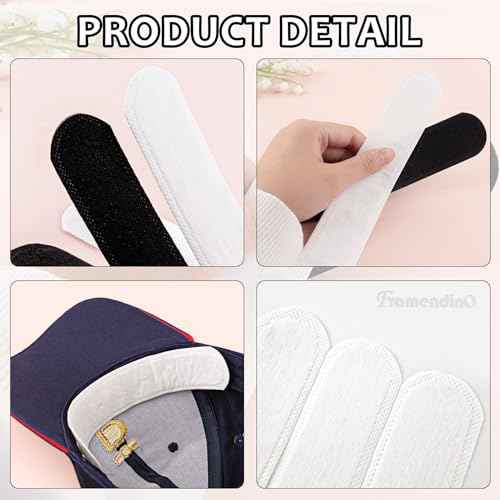 Framendino, 100 Pack Disposable Sweat Pads Golf Hat Liner Cap for Makeup Sports