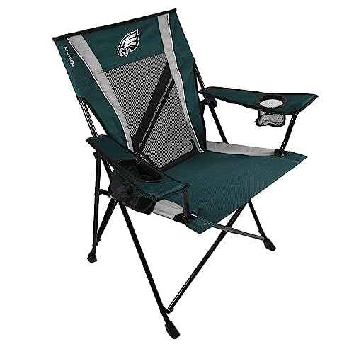Kijaro Sports Fan Folding Chair, 26" L x 35.5" W x 37" H, Philadelphia Eagles