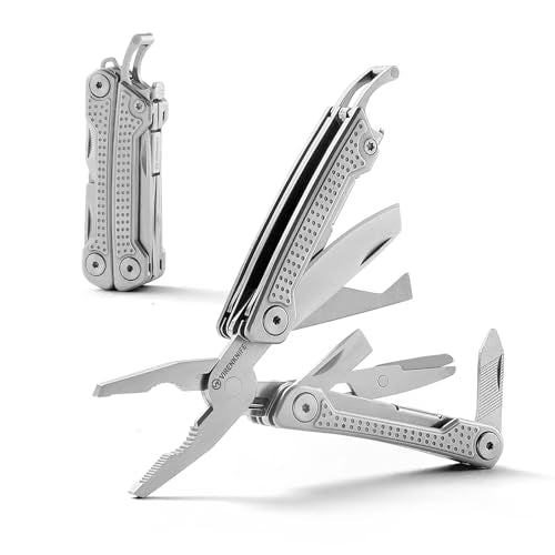 Multitool 11-in-1 Mini EDC Tool with Pocket Knife - Silver