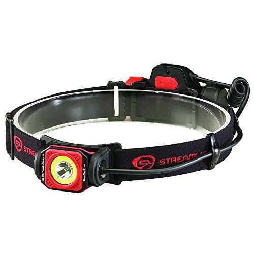 Streamlight 51064 Twin-Task 375-Lumens USB Headlamp, Box, Black/Red
