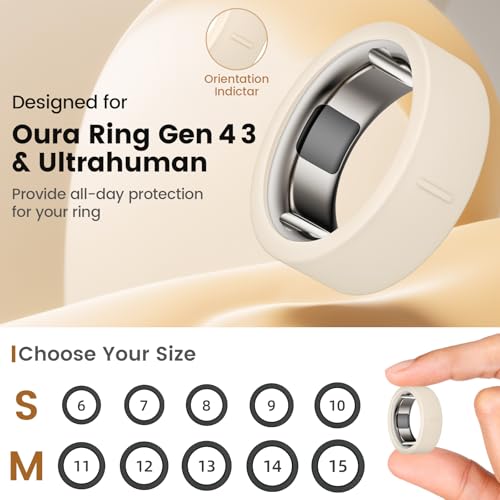 14 Pack Ring Cover for Oura Gen 3/4 & RingConn Ultrahuman - S (6/7/8/9/10)