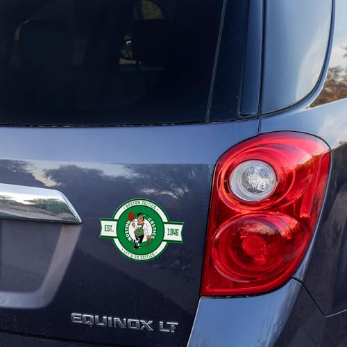 NBA Boston Celtics Badge Magnet - Car, Fridge, Home Decor - Green & White - Variation of THIS listing