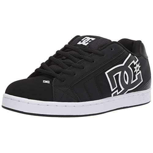 DC Men's NET Shoe, Black/Black/White, 8 D US