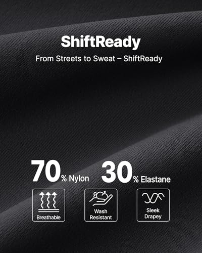 Women's Yoga Pants with Dress Style - Black, Medium - Work & Activewear