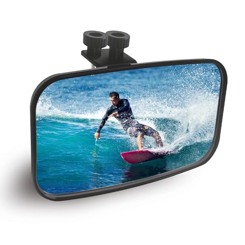 Boat Rear View Mirror for Pontoon Marine Accessories Adjustable 360°