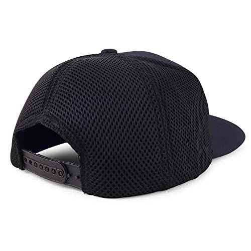 Trendy Apparel Shop XXL Oversize Air Mesh Back Flatbill Baseball Cap