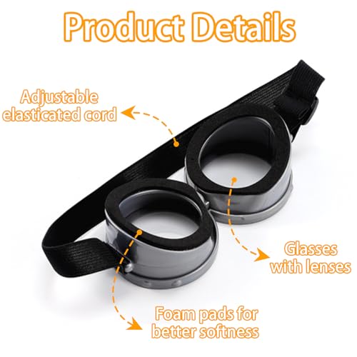 Costume Accessories Adult Steampunk Goggles Glasses Yellow Beanie Knit Hats