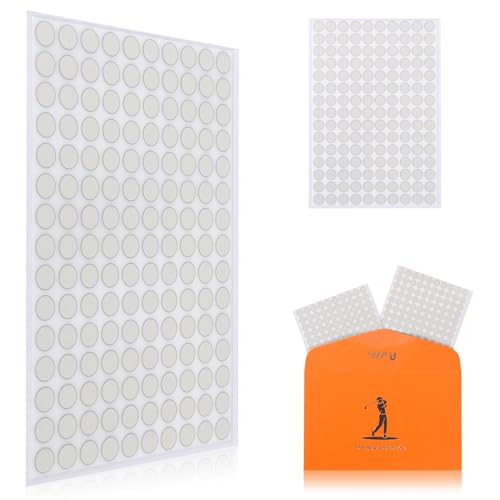 0.25" White Reflective Dot Stickers - 300 Pack with High-Reflective Glass Beads, Weatherproof Golf Ball Markers for Simulators & High-Speed Cameras