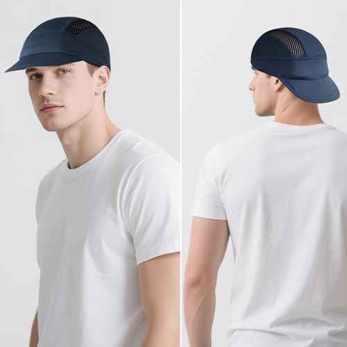 3Pcs Cycling Cap for Men Women Cooling Skull Cap Under Helmet Liner with Sun Visor for Summer Running Bike Outdoor Sports Multi
