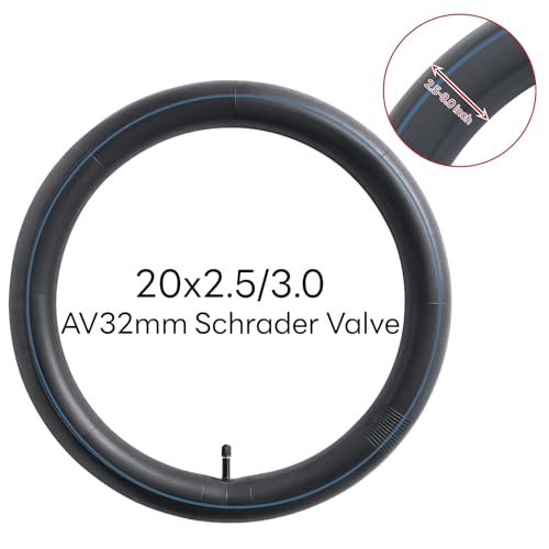 Heavy Duty Bicycle Inner Tube for Fat Bikes 20x2.5-3.0 AV32mm - Durable & Reliable