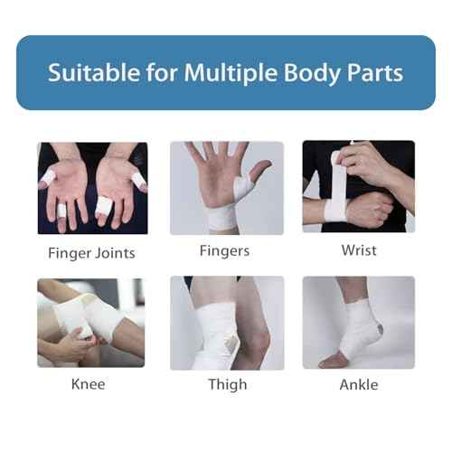 Athletic Tape White Sports 1.5 Inch 30 Feet Tearable Support for Wrist Finger Ankle Turf Football 1 Roll