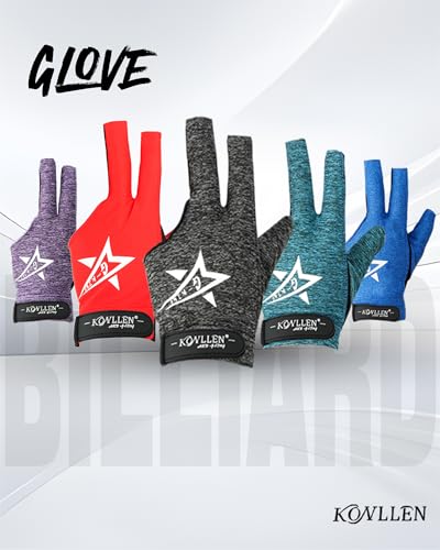 Breathable Billiards Glove for Pool & Snooker - Red Left-Size XL