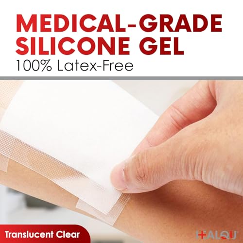 Healqu Transparent Medical Tape - 12 Rolls of 1" x 10yd Surgical Tape for Sensitive Skin
