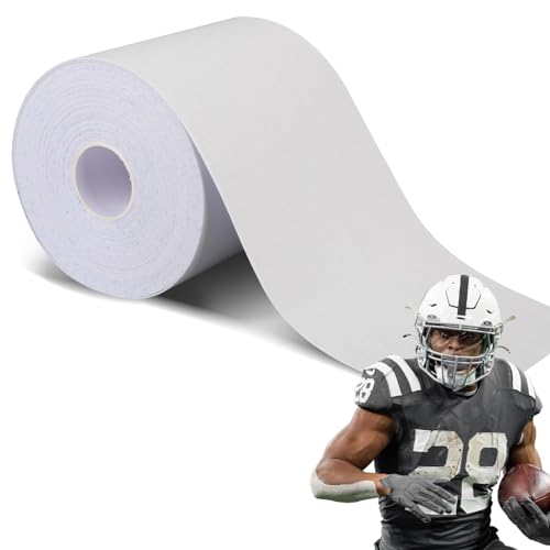 Football Turf Tape - Extra Wide 4 Inch, 30 Feet, White - Athletic Field Tape