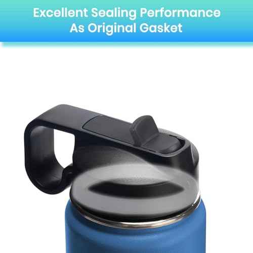 BOSORIO Replacement Straws and Gasket Compatible with ThermoFlask 16oz 24oz 32oz 40oz Water Bottle with Straw Lid, Replacement O Ring Rubber Seals Part£¨Not for Spout Lid and Chug Lid£©