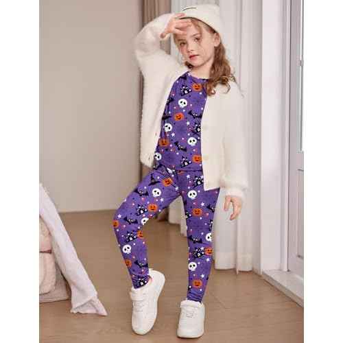 Arshiner Thermal Underwear for Kids Long Johns Girls Base Layer Top and Bottom Set