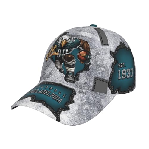 Philadelphia City Silhouette Baseball Cap 3D Print Joinery Adjustable Snapback Hat for Men Women Fans Gift